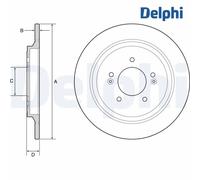 Brake Disc DELPHI BG4932C For HYUNDAI, KIA