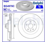Brake Disc DELPHI BG4978C For VOLVO, POLESTAR