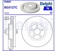 Brake Disc DELPHI BG5127C For FORD