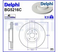 Brake Disc DELPHI BG5216C For VOLVO, FORD (1 pcs)