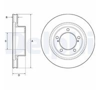 Brake Disc Delphi BG9131 for LEXUS TOYOTA