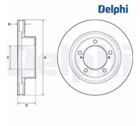 Brake Disc DELPHI BG9131 For TOYOTA, LEXUS