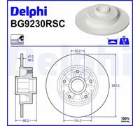 Brake Disc Delphi BG9230RSC for RENAULT