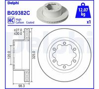 Brake Disc Delphi BG9382C for MAN VW