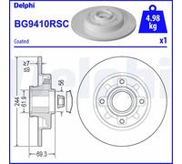 Brake Disc Delphi BG9410RSC for CITROËN DS OPEL PEUGEOT