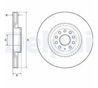 Delphi Pair of Brake Discs BG9952