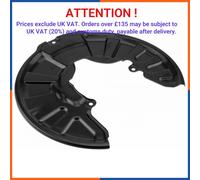 Brake Disc Dust Shields front left for SMART | HTO-ME-043, 4514210120