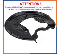 Brake Disc Dust Shields right rear for VW | HTO-WW-059, 1K0615612N