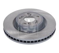 2x Brake disc Front Axle internally vented 179053 FEBI BILSTEIN for HONDA CR-V V