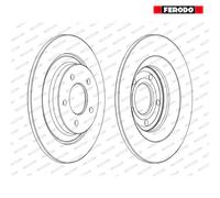 Brake Disc FERODO DDF1547C For MAZDA