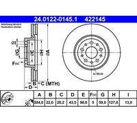 Front Brake Disc Fiat Alfa Romeo Lancia Opel Vauxhall:DOBLO,156,COMBO,THEMA