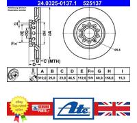 Brake Disc For Audi A4 A6 Seat EXEO Skoda SUPERB 97-13 8E0615301R