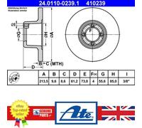 ATE 24.0110-0239.1 Brake disc