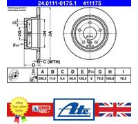 Genuine ATE Brake Disc For BMW 2 14-21 1 15-19 34216792225