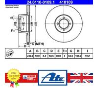 Brake Disc For BMW 1500-2000 64-72 1502-2002 67-77 34111117422
