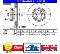Front Brake Disc BMW Skoda:F34,F30,F32,F31,F36,F33,F23,F22,3,4,2 34116792221