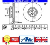 Brake Disc For BMW 2 3 4 5 6 7 8 i4 X5 X6 X7 15-23 34116875283