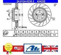 Rear Left Brake Disc BMW:E61,E64,E63,E60,5,6 34212282807
