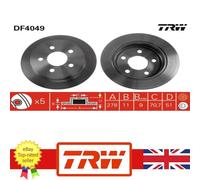 TRW DF4049 Brake disc