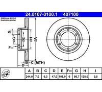 Brake Disc For Citroen 2 ACADIANE AMI DYANE MEHARI 68-90 AM45123