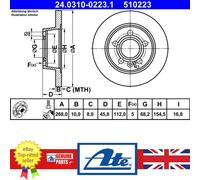Brake Disc For Ford GALAXY 95-06 Seat ALHAMBRA 96-10 VW SHARAN 95-10 1001094