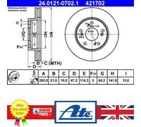 Brake Disc For Honda CIVIC 01-05 CR-Z 10-13 45251-S6M-000