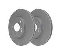 2x Brake disc Vented 24.0123-0109.1 ATE for HONDA CIVIC VII Hatchback STREAM