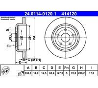 Rear Brake Disc for Jeep:GRAND CHEROKEE IV 4 052124763AB 52124763AB