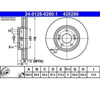ATE Brake DISCS (Pack of 2