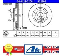 Brake Disc For Mercedes A-CLASS 99-04 1684210612