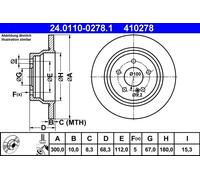 ATE 24.0110-0278.1 Brake disc