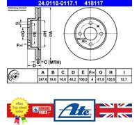 Brake Disc For Nissan ALMERA 95-00 40206-0M801