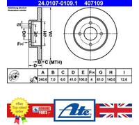 ATE 24.0107-0109.1 Brake disc