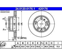 Brake Disc For Porsche BOXSTER 96-04 98635240104