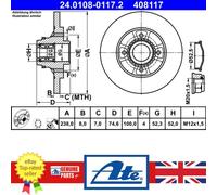 Brake Disc For Renault CLIO 98-16 7701207611