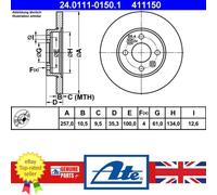 ATE 24.0111-0150.1 Brake disc