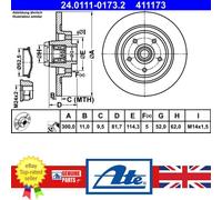ATE 24.0111-0173.2 Brake disc