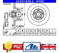 ATE 24.0111-0181.2 Brake disc
