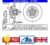 Brake Disc For Renault VEL 02-09 7701206924
