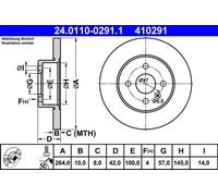 Brake Disc For Vauxhall ASTRA COMBO CORSA MERIVA CORSAVAN 00-12 569116