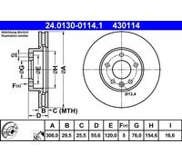 Brake Disc For VW CALIFORNIA MULTIVAN TOUAREG TRANSPORTER 02-24 7H0615301D