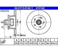 Brake Disc For VW TRANSPORTER 79-92 251407617