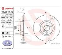 BREMBO Brake disc FORD 09.C542.11 1677434,1724956,1746793 Brake rotor,Brake discs,Brake rotors 1770767,1829608,1844117,3M512C375CB,3M512C375CC,BRRF97