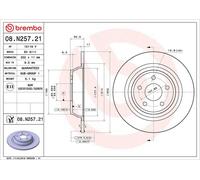 2x Brake Discs Pair Solid fits FORD MONDEO Mk5 TDCi 1.6D Rear 2014 on 302mm Set