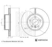 BLUE PRINT ADBP430164 Brake disc