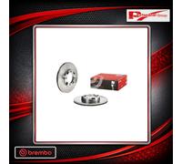 Brembo Brake Discs Front Set 09.5004.10 Vented - 2x for Hyundai Accent/Pony/Excel/Scoupe