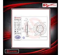 Brake Disc Front Fits Mercedes-Benz A-Class B-Class CLA BREMBO 09.B343.4X
