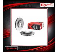 2x Brake disc perforated/vented 09.8411.1X BREMBO for MERCEDES-BENZ CLK C-CLASS