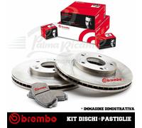 BRAKE DISC KIT + BRAKE PADS BREMBO FOR MERCEDES C CLASS (W203) 200CDI 100K