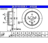 Rear Brake Disc for Lexus:IS 42431-30280